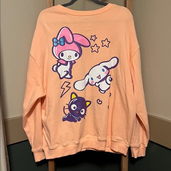 Hello Kitty Peach and Purple Sweater - Kindness Matters NWOT XXL - Picture 5 of 5